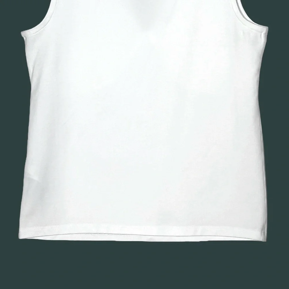 NWT J. Crew White Stretch Cotton-Blend V-Neck Top, Sizes S & M - Picture 9 of 12